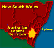 Map shows the ACT and NSW