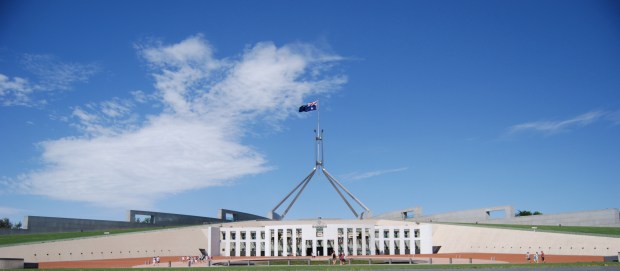 The centrepiece of Canberra, Parliament House of Australia