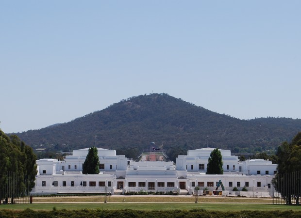 Old Parliament House, with the Australian War Memorial in the Background