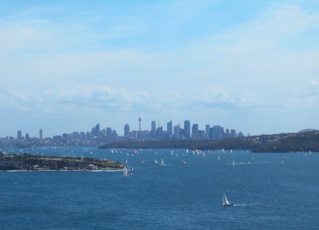 View of Sydney City over Sydney Harbour