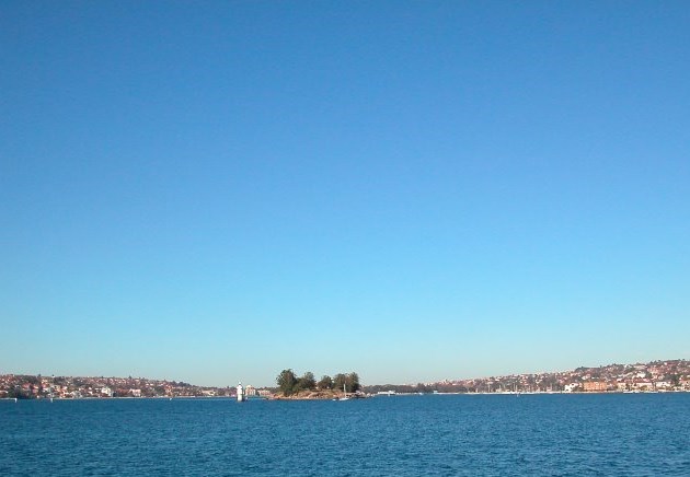 Double Bay with Clark Island in the Foreground on Sydney Harbour