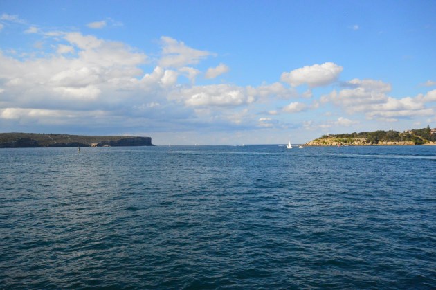View of the Entrance to Sydney Harbour with the North and South Heads.