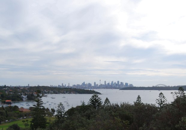 Sydney Harbour with Watsons Bay on the left
