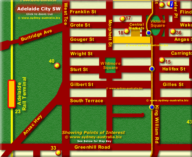 SE Adelaide CBD - Click to Zoom Out