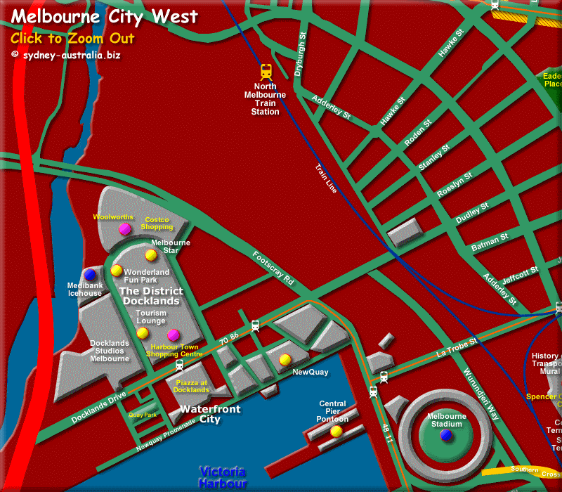 West Melbourne CBD - Click to Zoom Out