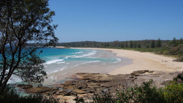 NSW South Coast - Beach sands here range from comfortably coarse reddish sands to glistening fine white.