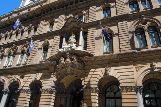 Yellow Sandstone in Sydney’s Main Buildings: The General Post Office (GPO) Facade, now occupied by the Hotel Westin