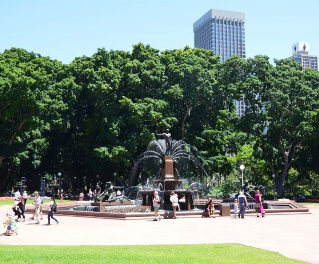 Archibald Fountain at the northern end of Sydney’s Hyde Park.