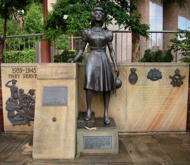 Statue dedicated to the Women in Service, Sydney CBD