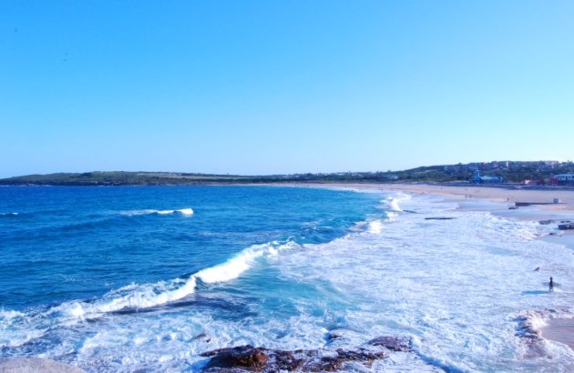 Maroubra Beach is close to the city.