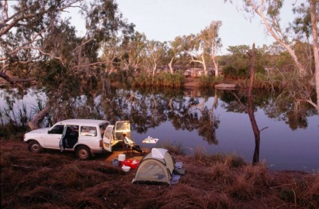 Camping along the King Edward River, in the Kimberley