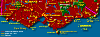 Coast of Victoria Map - Click to See Map of Victoria