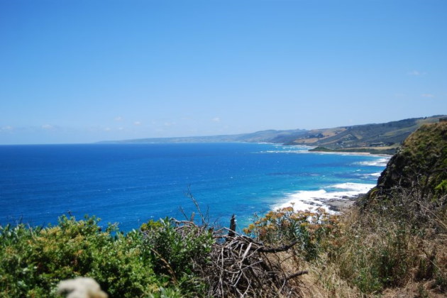 View of Apollo Bay, looking south west to Cape Otway